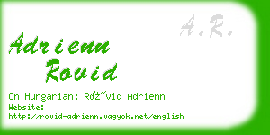 adrienn rovid business card